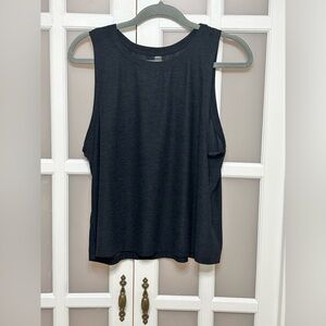 Beyond Yoga Tank Top Large Charcoal Sleeveless Athleisure Workout Made USA